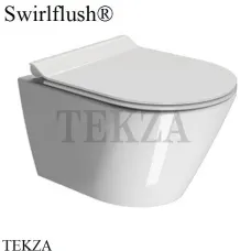 GSI Kube X Унитаз подвесной ”Swirlflush” 9416FR211, сиденье микролифт slim, белый глянец