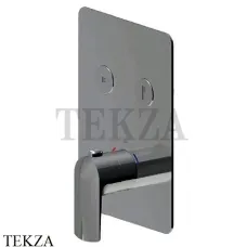 Newform Delta Zero Термостат для душа 2 потока select, внешняя часть 70429E.58.063, PVD Gun Metal