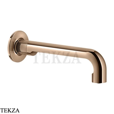 Gessi INCISO Излив для раковины настенный средней длины 58100-030, Copper PVD