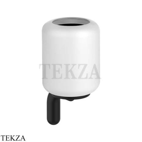 Gessi Goccia Стакан настенный, белая керамика 38007-299, Matte Black