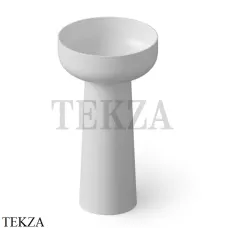 Dea Design Pedestal Basin Раковина напольная круглая Solid Surface DD2027 480 18, White №18