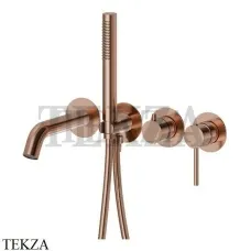 Newform XT Смеситель для ванны с гарнитуром, внешняя часть 4262E.58.061, PVD Copper Bronze