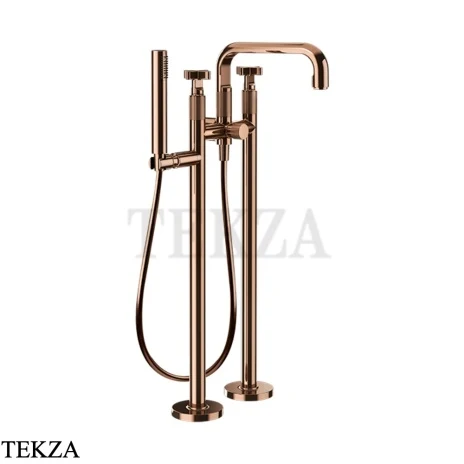 Gessi INCISO+ Смеситель для ванны напольный, внешняя часть 58129-030, Copper PVD