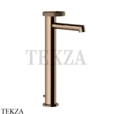 Gessi ANELLO Смеситель для раковины высокий, с донным клапаном 63303-030, Copper глянец PVD