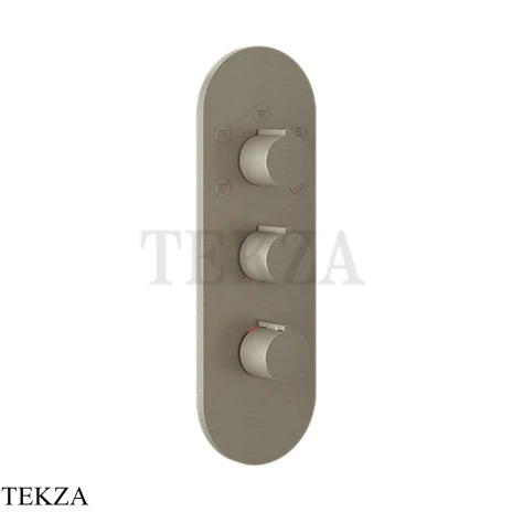 Gessi Ingranaggio-Anello Термостат для душа, 5 потоков, внешняя часть 43072-149, Finox Brushed Nickel