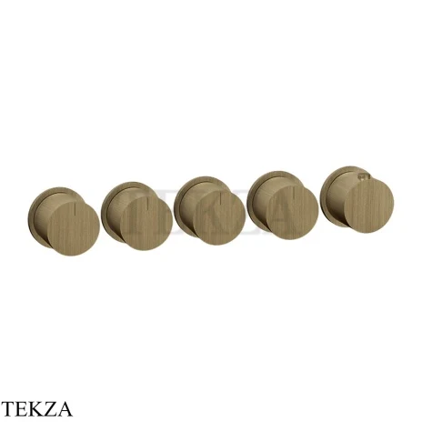 Gessi Habito Bath-shower Термостат на 4 потока, внешняя часть 63438-713, Antique Brass