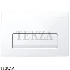 Geberit Delta51 Клавиша смыва, пластик 115.105.11.1, белый глянец, для бачка UP100
