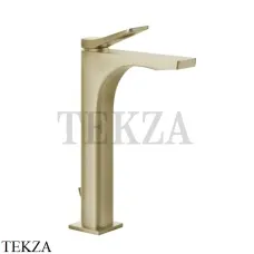 Gessi RILIEVO Смеситель для раковины высокий, с донным клапаном 59009-727, Brushed Brass