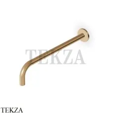 Zucchetti Кронштейн настенный 35 см для верхней лейки Z93027.P31, brushed british gold PVD