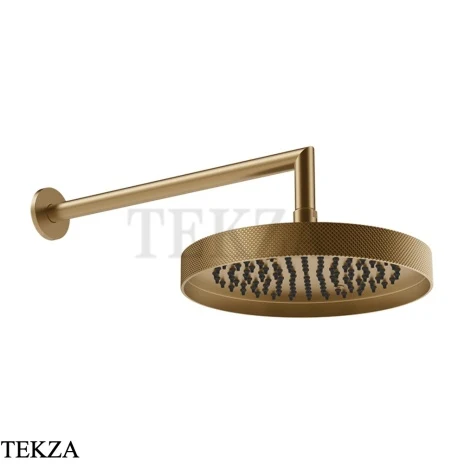 Gessi Inverso Diamantato Верхняя лейка с кронштейном D25,0 см 63645-726, Warm Bronze Br. PVD