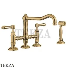 Nicolazzi Cucina Смеситель для кухни с поворотным изливом с выдвижным душем 1458WSBZ69, бронза classic