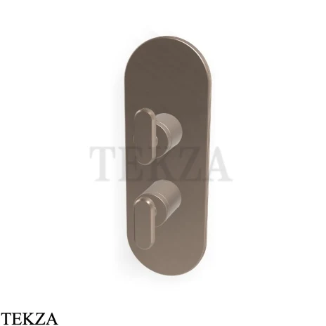 FIMA Carlo Frattini Park Line Смеситель для душа 2-3 потока, внешняя часть F1309X6KS, Brushed Moka Bonze PVD