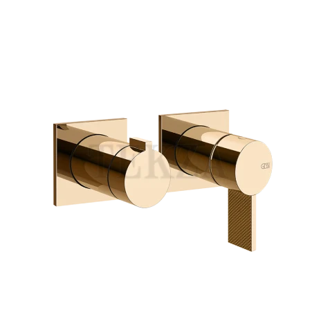Gessi Inverso Diamantato Смеситель для душа, 2 потока, внешняя часть 73638-735, Warm Bronze PVD