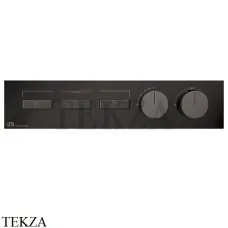 Gessi HI-FI Термостатический смеситель на 3 потока, внешняя часть 63014-706, Black Metal PVD Gessi HI-FI Термостатический смеситель на 3 потока, внешняя часть 63014-706, Black Metal PVD