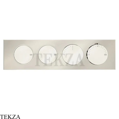 Gessi Origini NEUTRAL Термостат для душа 2 потока с кнопками, внешняя часть 66222-720, Nickel PVD