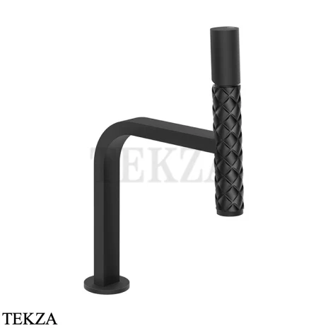 Gessi Pelle Tresse Смеситель для раковины, с донным клапаном 78651-438, Nero/ Matte Black