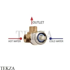 Bossini Встраиваемая часть для механического смесителя на 1 потребитель Z00007000