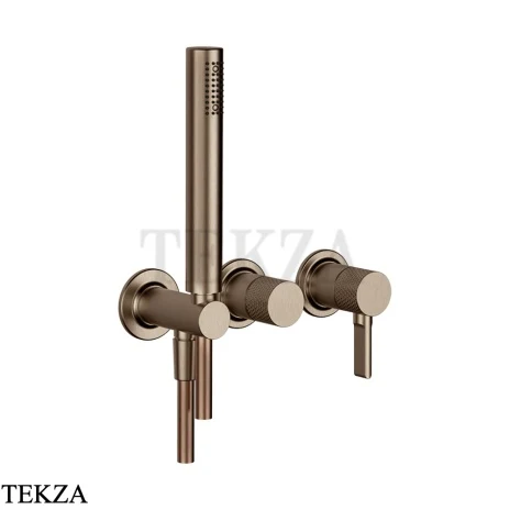 Gessi INCISO SHOWER Смеситель для душа с гарнитуром 58345-761, Coffee Bronze Br. PVD