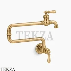 Kohler Artifacts Излив настенный в викторианском стиле K-99270-2MB, яркое матовое золото