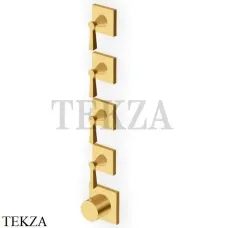 Zucchetti Bellagio Термостат для душа, 4 выхода, внешняя часть ZB2804.C41, brushed gold PVD