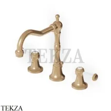 Zucchetti Agora Classic Смеситель для раковины с донным клапаном ZAM405.P31, brushed british gold PVD