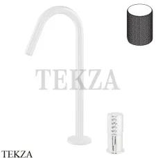 FIMA Carlo Frattini Spillo TECH G Смеситель для раковины, с донным клапаном F3271TNCGBS, белый матовый