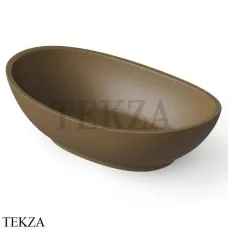 Dea Design Washbasins Раковина настольная овальная Solid Surface DD9037 600 1, Dark Camel №1