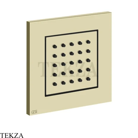 Gessi Rettangolo shower BODY JETS Боковая форсунка поворотная, внешняя часть 32984-710, Brass PVD