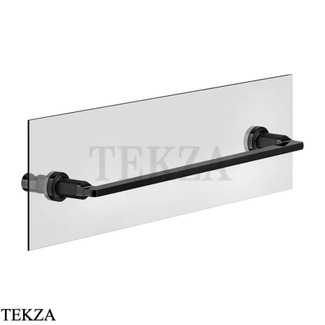 Gessi INCISO accessories Полотенцедержатель для крепления на стекло, 45 см 58615-706, Black Metal PVD
