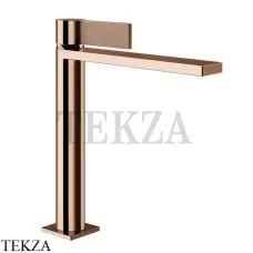 Gessi Inverso Diamantato Смеситель для раковины средний, с донным клапаном 73655-030, Copper глянец