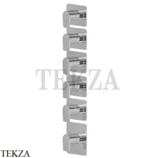 Newform HAKA Смеситель для душа, 5 потоков, внешняя часть 69873E.59.066, PVD Br. Stainless Steel