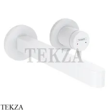 Hansgrohe FINORIS Смеситель для раковины 22,8, внешняя часть, с донным клапаном 76050700, белый матовый