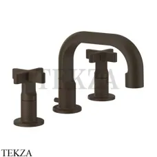 Gessi INCISO+ Смеситель для раковины на 3 отверстия, с донным клапаном 58111-845, Dark Bronze