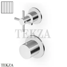 Zucchetti Helm Vertical Термостат для душа на 1 поток, внешняя часть ZHM801.XG2, нержавеющая сталь brushed