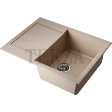 Omoikiri Sakaime 68 Кухонная мойка Tetogranit прямоугольная с крылом 4993110 бежевый