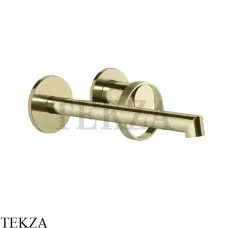 Gessi ANELLO Смеситель для раковины, с длинным изливом, внешняя часть 63383-710, Brass PVD