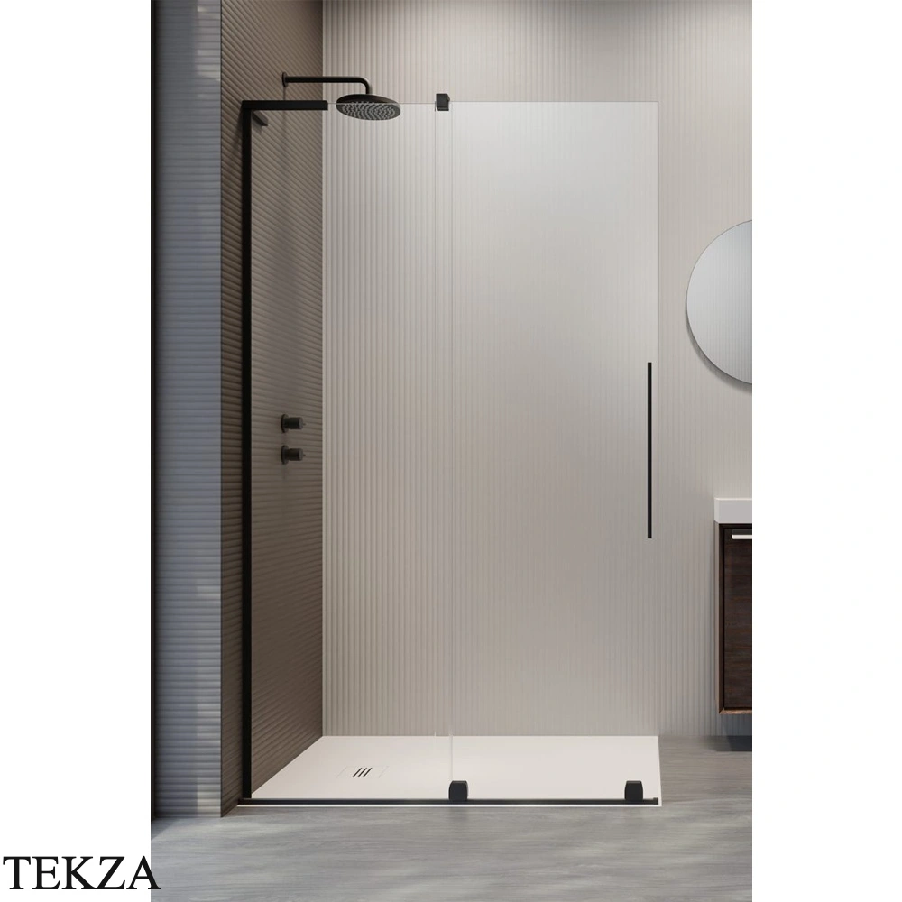 Radaway Furo Walk-in Неподвижная стенка душевой двери 49,4 см, 10110494-01-01, черный матовый