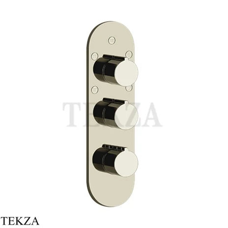 Gessi Ingranaggio-Anello Термостат для душа, 5 потоков, внешняя часть 43072-720, Nickel PVD