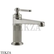 Gessi VENTI20 Смеситель для раковины, с донным клапаном 65001-149, Finox Brushed Nickel