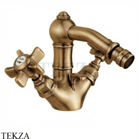 Nicolazzi DAMES ANGLAISES Смеситель для биде, с донным клапаном 1434BZ18, бронза classic