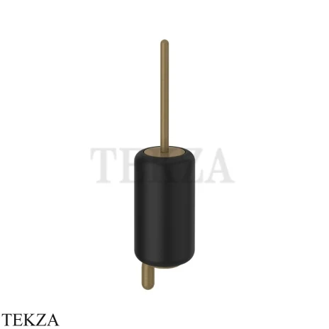 Gessi Goccia Туалетный ёршик настенный, черная керамика 38020-713, Antique Brass