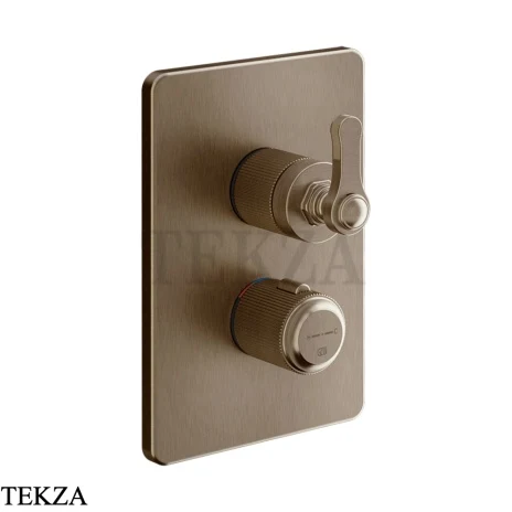 Gessi VENTI20 Термостат для душа, 3 потока, внешняя часть 65137-761, Coffee Bronze Br. PVD