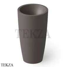 Dea Design Pedestal Basin Раковина напольная круглая Solid Surface DD2010 500 6, Grey Brown №6
