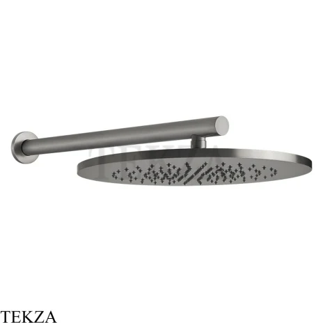 Gessi 316 SHOWER Верхняя душевая лейка с креплением 54148-239, Steel Brushed