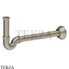 Newform Сифон для раковины трубчатый, 212.M0.071, Gold Satin