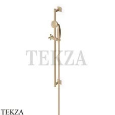 Zucchetti Bellagio Штанга с ручным душем и держателем Z93126.P31, brushed british gold PVD