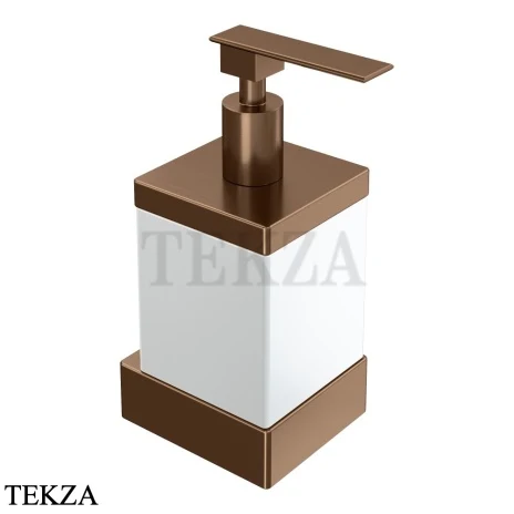 Boheme Qubic Дозатор для жидкого мыла настенный, 10727-BRB, brushed bronze