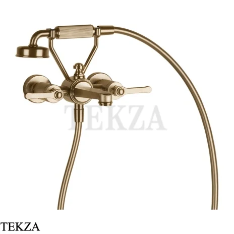 Gessi VENTI20 Смеситель ванна-душ с гарнитуром 65113-726, Warm Bronze Br. PVD
