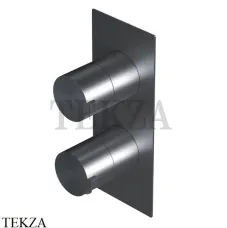 Ritmonio Dot316 Термостат для душа на 2-3 потока, внешняя часть PR50HG101 IBX, Black Stainless Steel