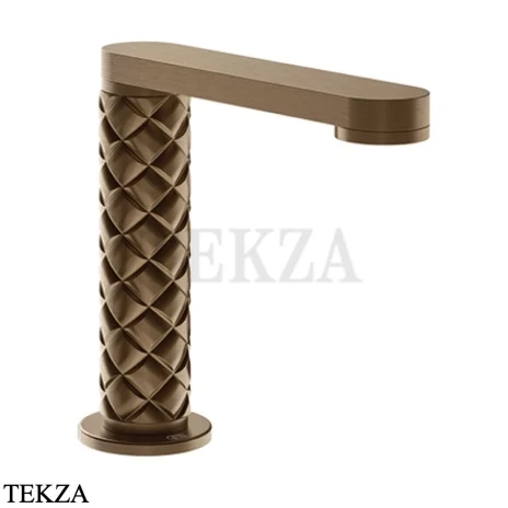 Gessi Pelle Tresse Излив для раковины на борт 78321-761, Coffee Bronze Brushed PVD